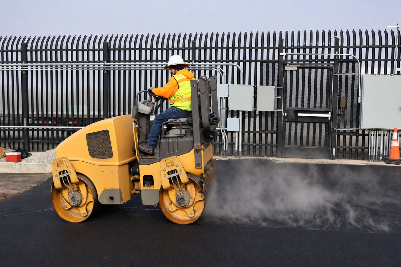 Commercial asphalt paving