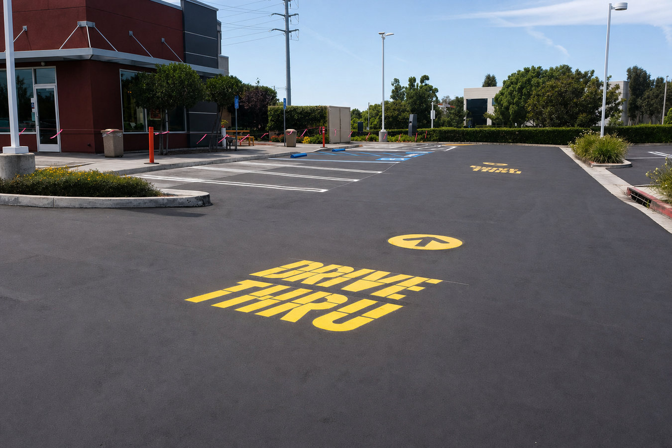 Parking lot maintenance in San Angelo, TX