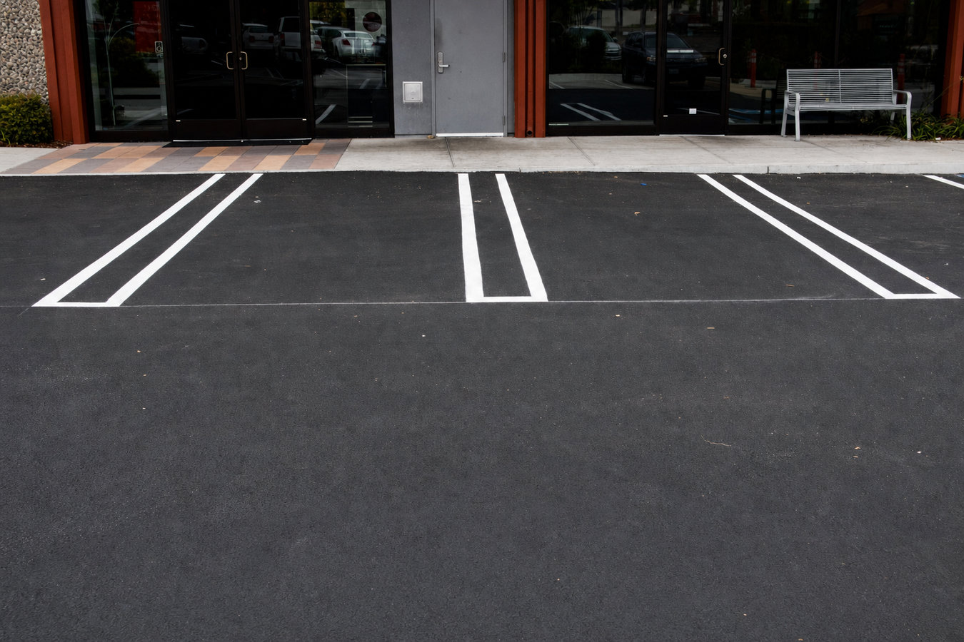 Parking lot paving