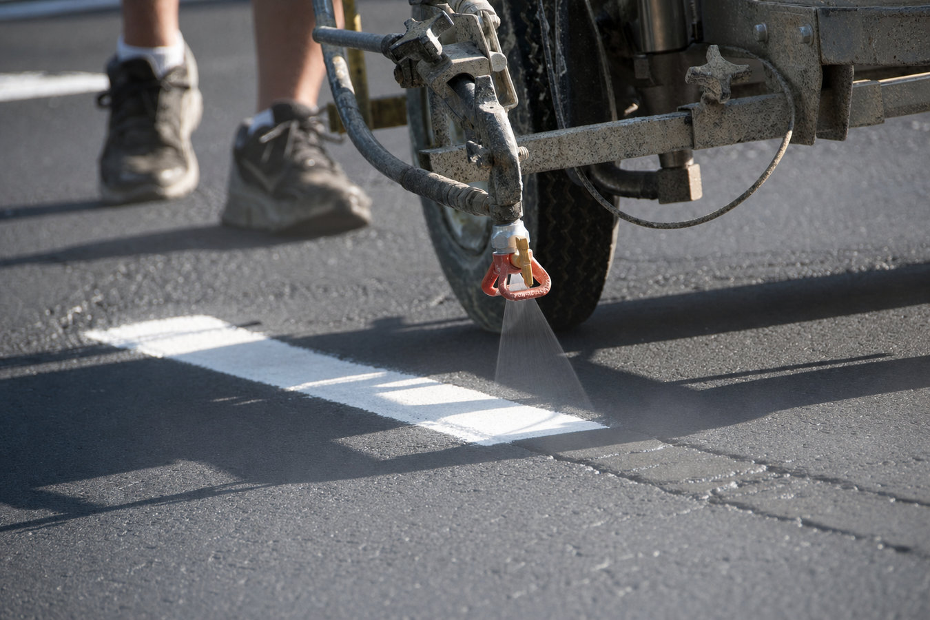 Parking lot striping in San Angelo, TX